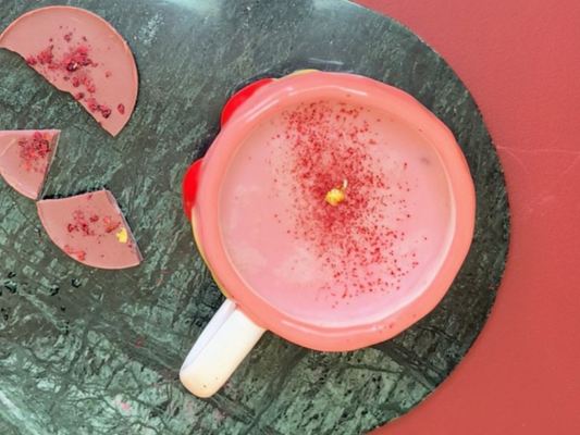 Functional Chocolate | Raspberry + Matcha Flavoured Belgium Chocolate | Calming and Menstrual Support